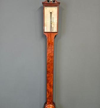 Fine George III Stick Barometer by Blunt, London