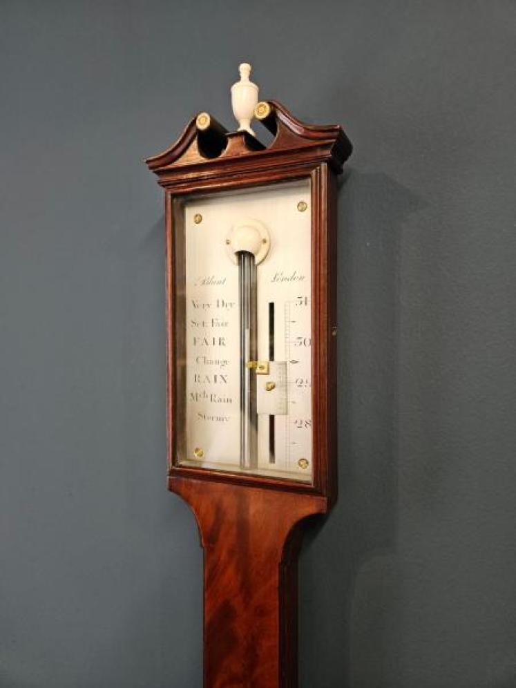 Fine George III Stick Barometer by Blunt, London - Image 2