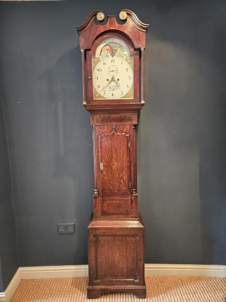 Samuel Deacon of Barton Georgian 8 Day Longcase Clock - Image 1