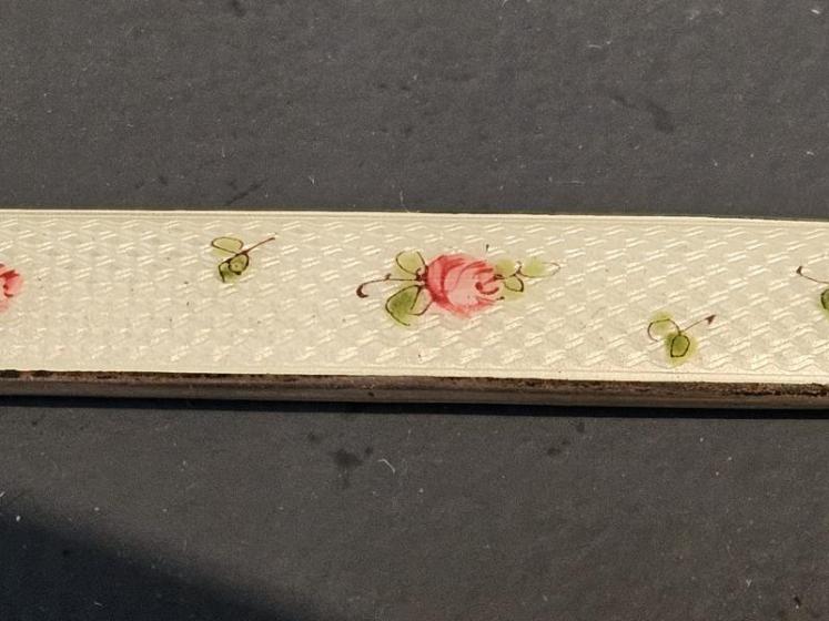 Silver and Enamel Pen, Letter Opener and Pencil Set - Image 3