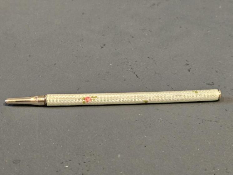 Silver and Enamel Pen, Letter Opener and Pencil Set - Image 4