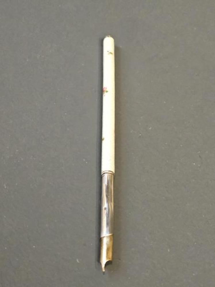 Silver and Enamel Pen, Letter Opener and Pencil Set - Image 5