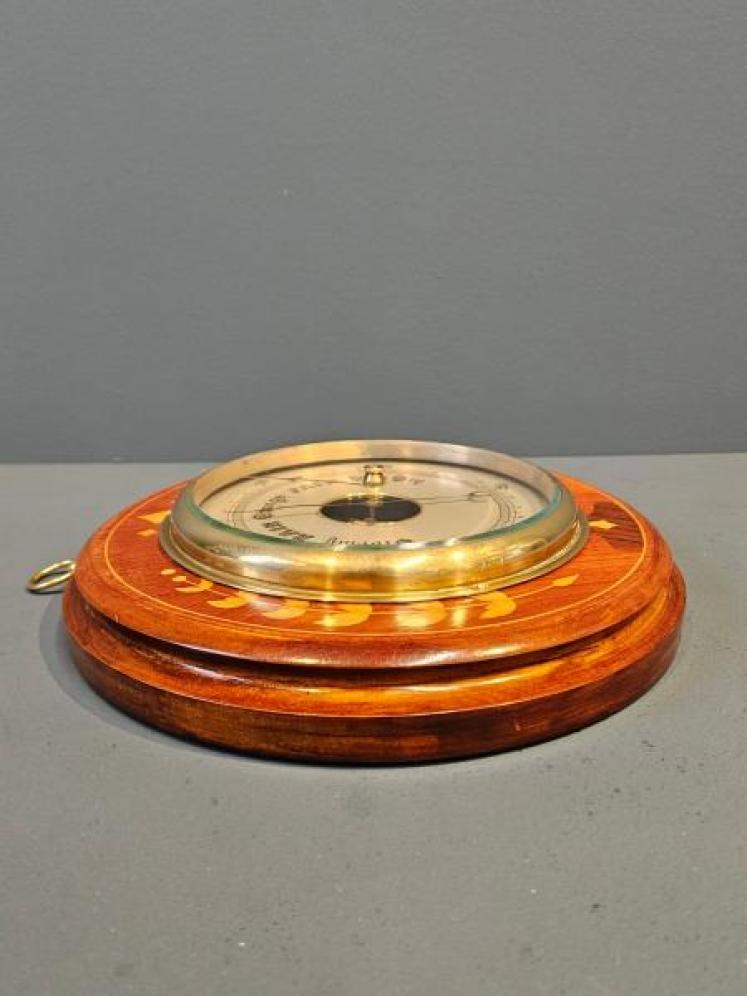 Edwardian Inlaid Mahogany Barometer - Image 4