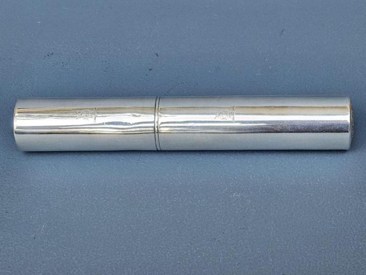 Rare George III Silver Tooth Brush Canister - Image 6