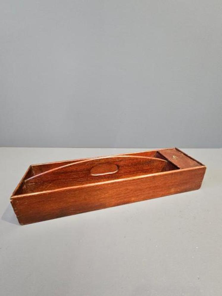 George III Mahogany Church Wardens Candle Box - Image 2