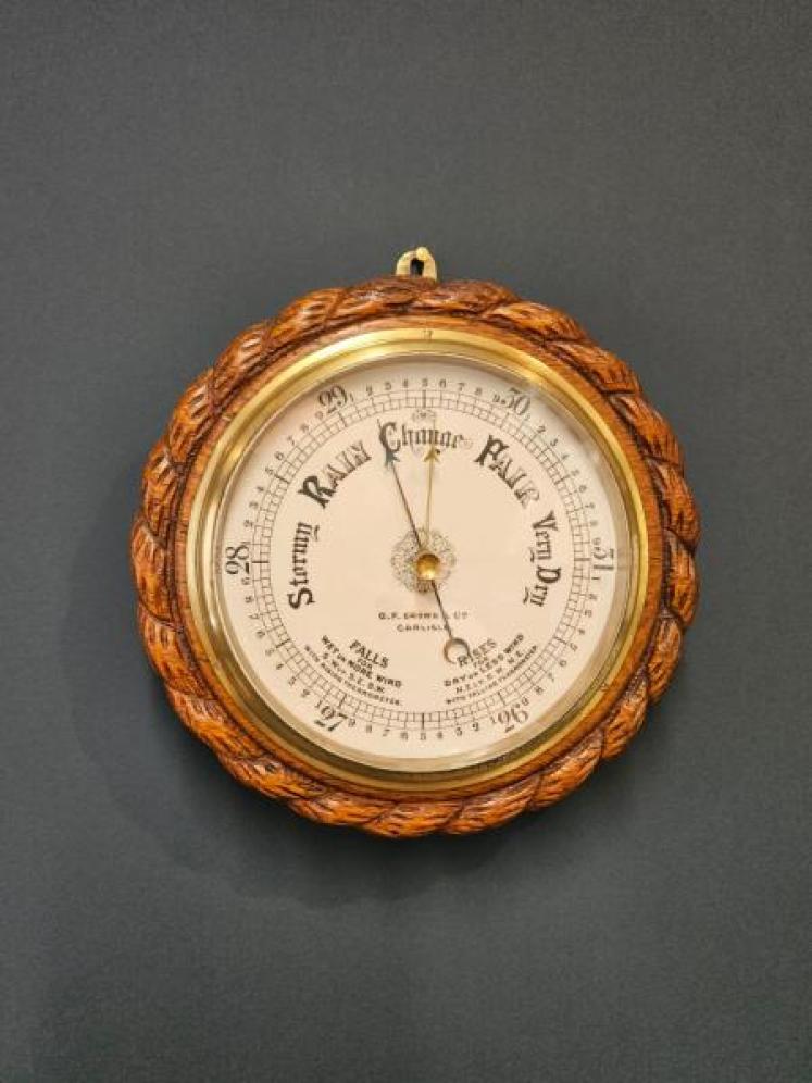 Victorian Oak Carlisle Ship's Barometer - Image 1