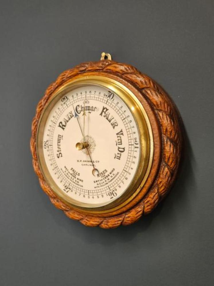 Victorian Oak Carlisle Ship's Barometer - Image 2