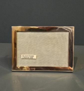 Victorian Polished Plain Silver Photo Frame 