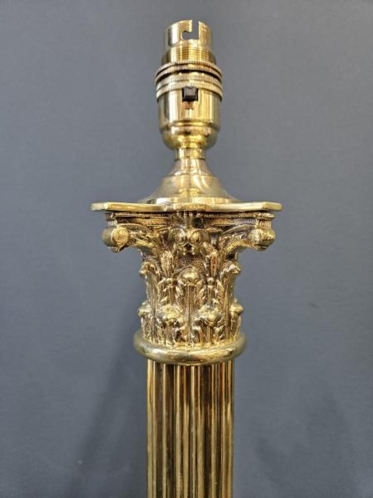 Superb Quality Corinthian Column Table Lamp  - Image 6