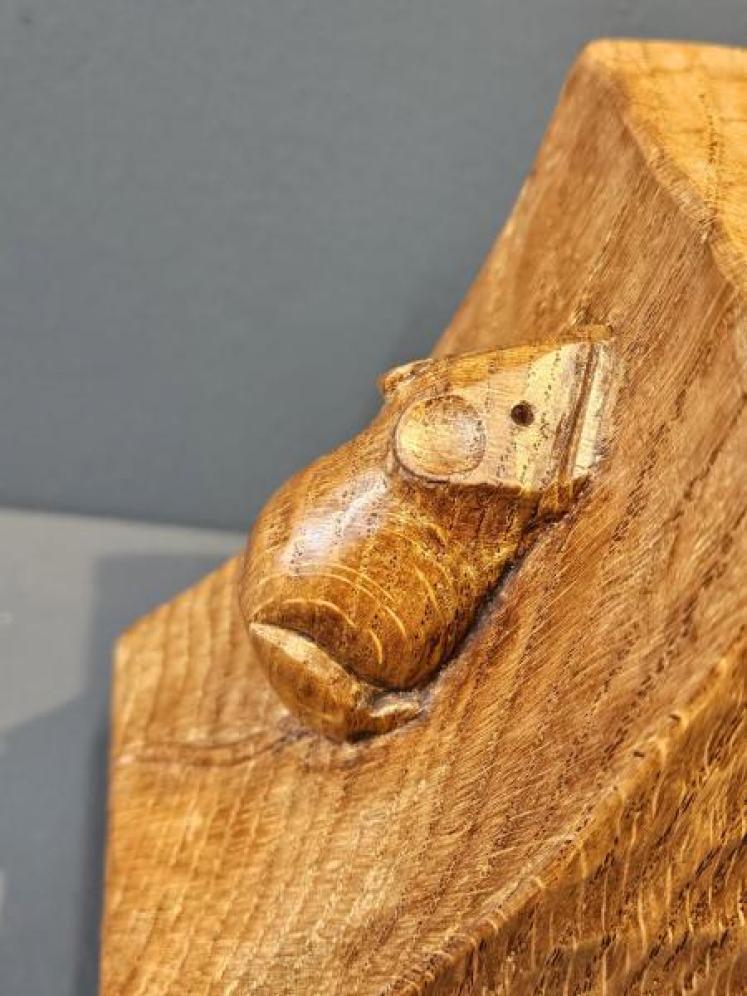 Pair of Thompson of Kilburn Mouseman Book Ends - Image 4