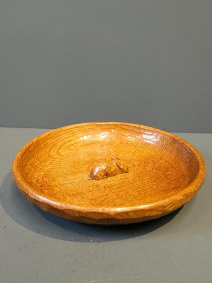 Large Thompsons of Kilburn Mouseman Bowl - Image 2