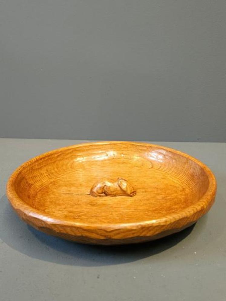 Large Thompsons of Kilburn Mouseman Bowl - Image 7