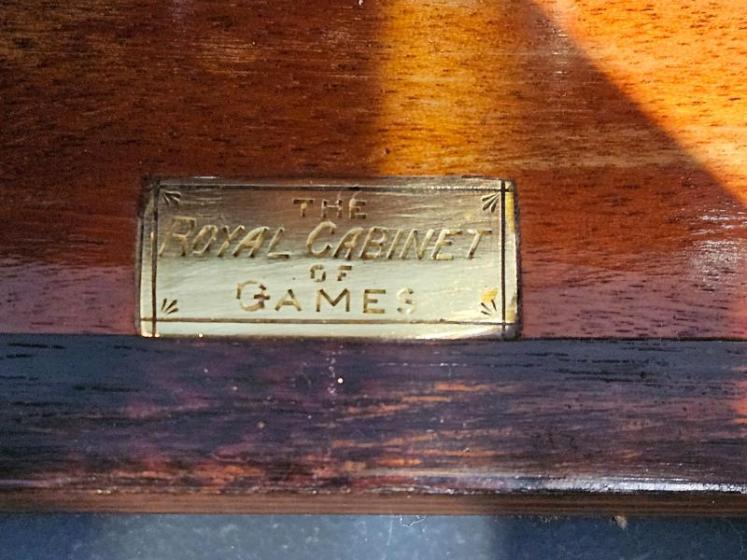 Immaculate Edwardian Rosewood Games Compendium with Original Contents - Image 6