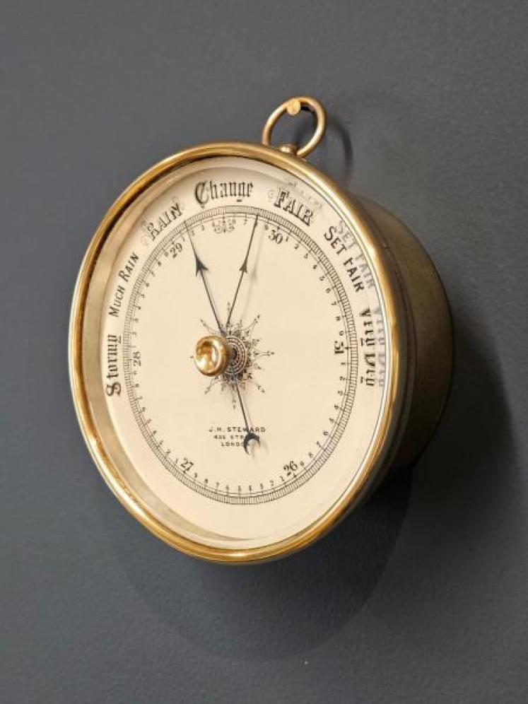 Victorian Marine Barometer by Steward of London - Image 3