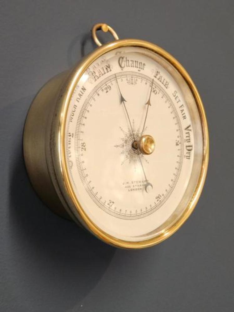 Victorian Marine Barometer by Steward of London - Image 4