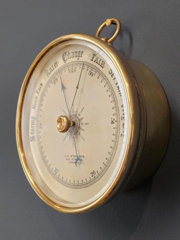Victorian Marine Barometer by Steward of London - Image 5