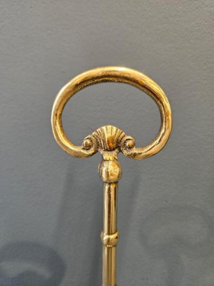 Victorian Cast Brass and Iron Door Stop  - Image 2