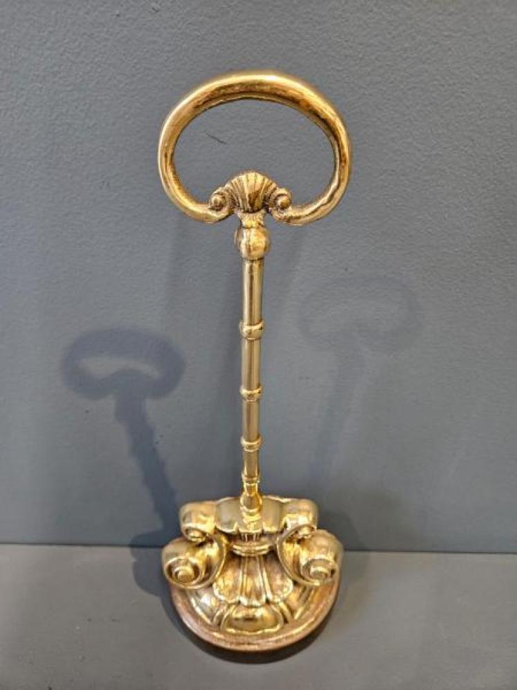 Victorian Cast Brass and Iron Door Stop  - Image 6
