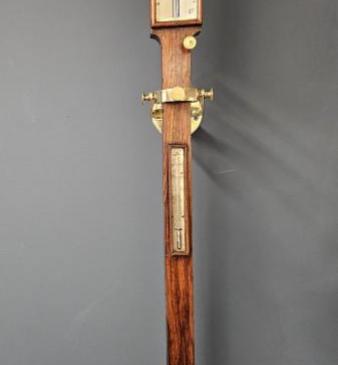 Victorian Marine Stick Barometer and Gimbal
