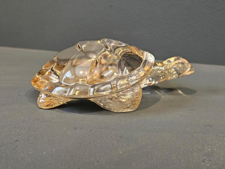 Lalique Gold Lustre Turtle  - Image 1