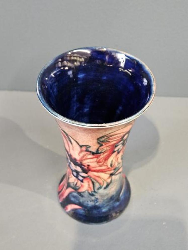 Rare Moorcroft Flambe Cornflower Vase - Image 2