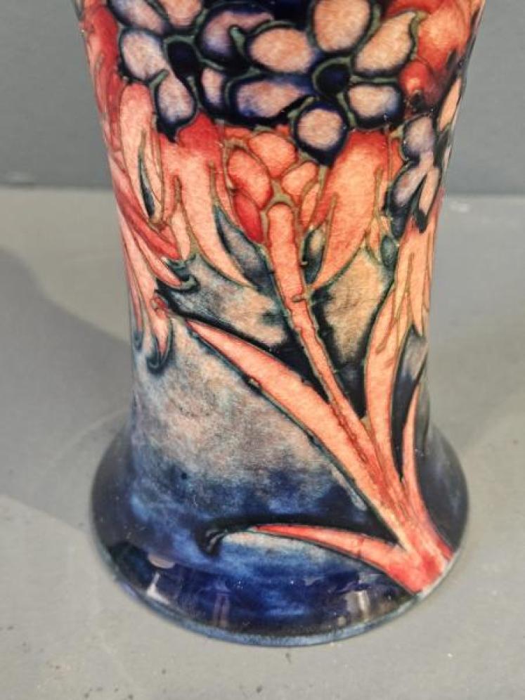 Rare Moorcroft Flambe Cornflower Vase - Image 4