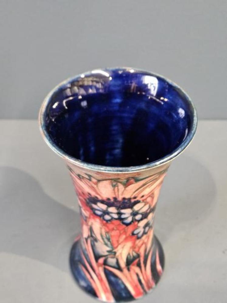 Rare Moorcroft Flambe Cornflower Vase - Image 6
