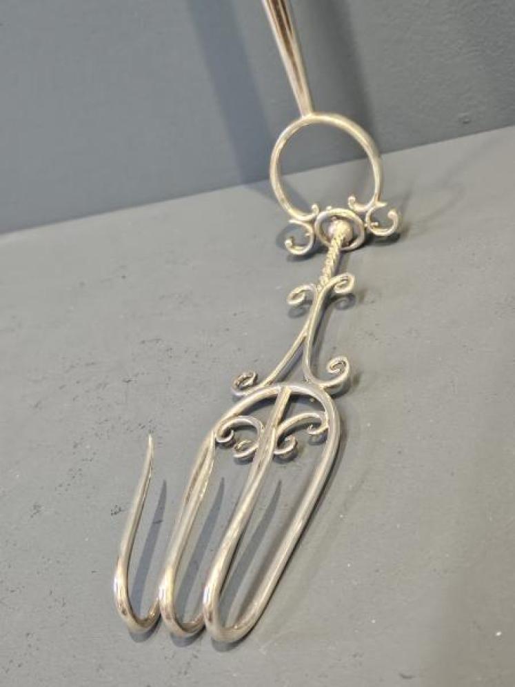 Rare Scottish Silver Toasting Fork - Image 7