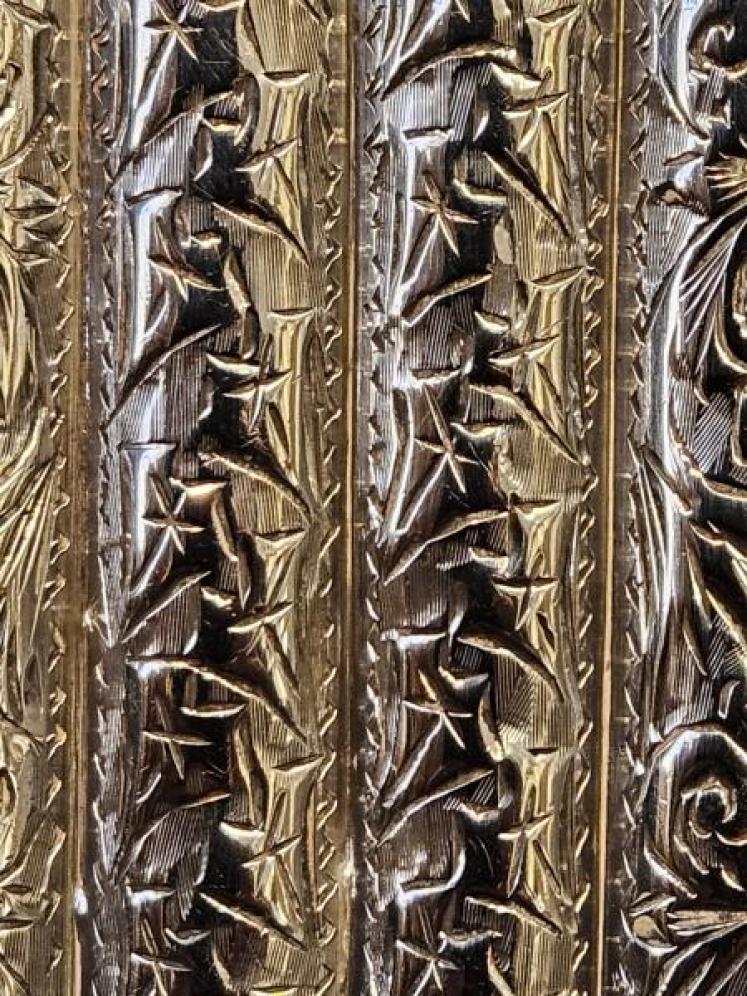 Edwardian Chased Cast Silver Cheroot Case - Image 5