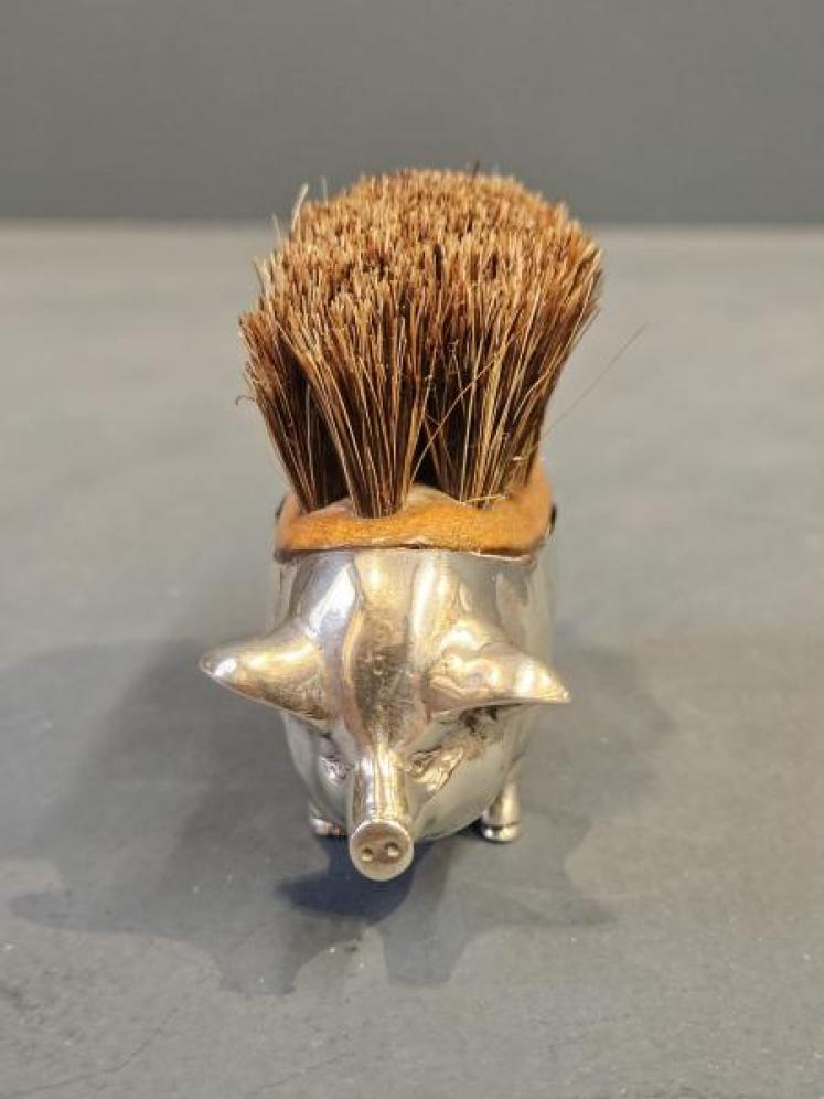 Edwardian Silver Pig Nib Wipe - Image 2