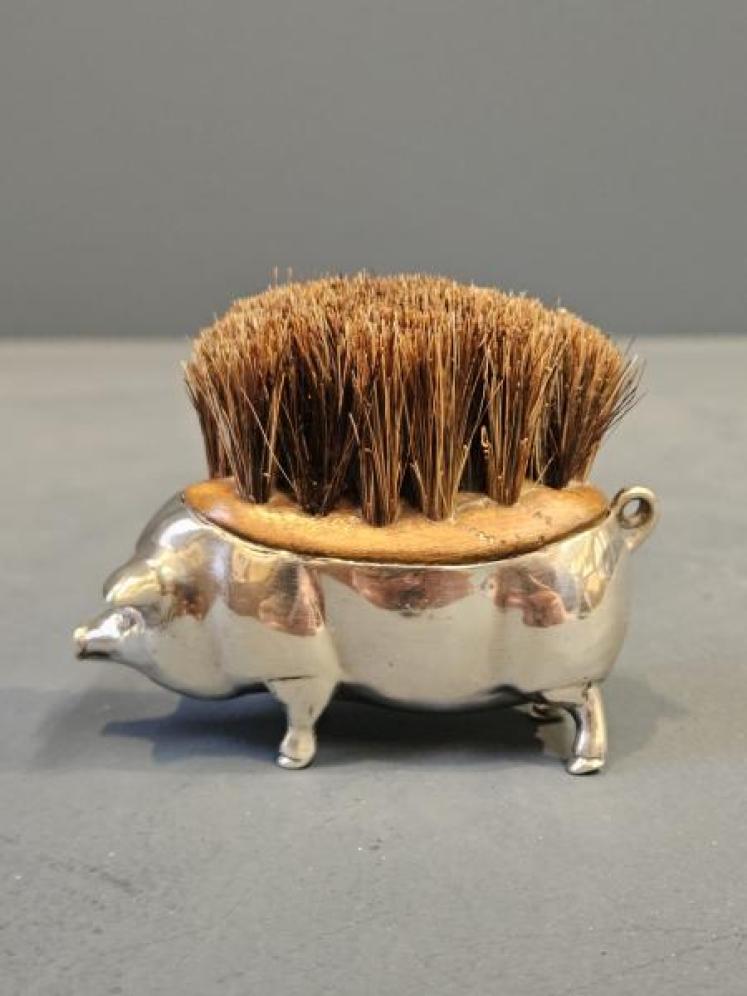 Edwardian Silver Pig Nib Wipe - Image 3