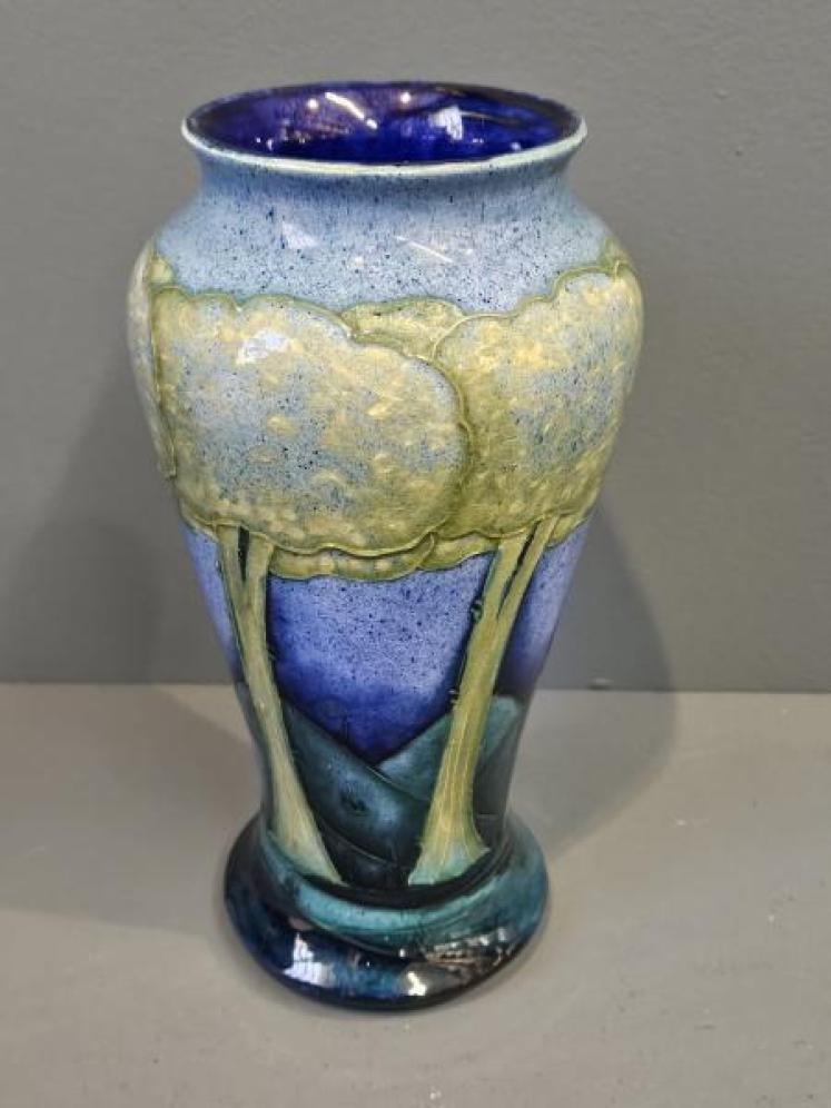 Superb Moorcroft Moonlit Blue Vase - Image 1