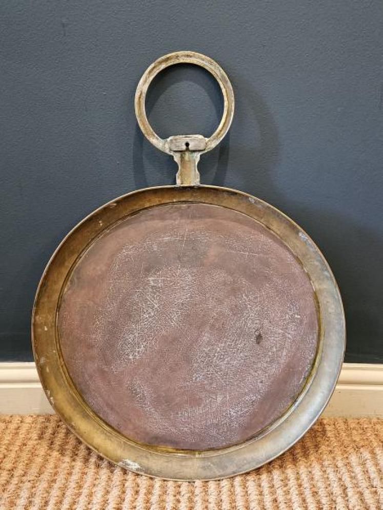 Late Victorian Brass Pocket Watch Mirror - Image 5