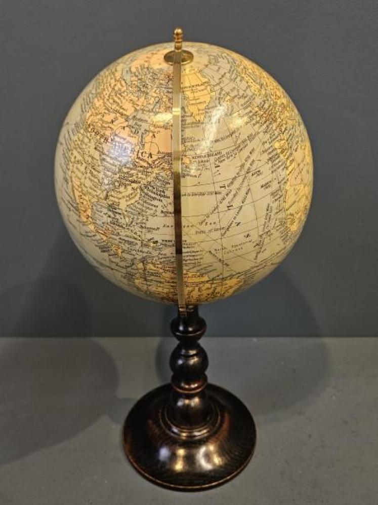 1930's Geographia 8" Terrestrial Globe  - Image 5