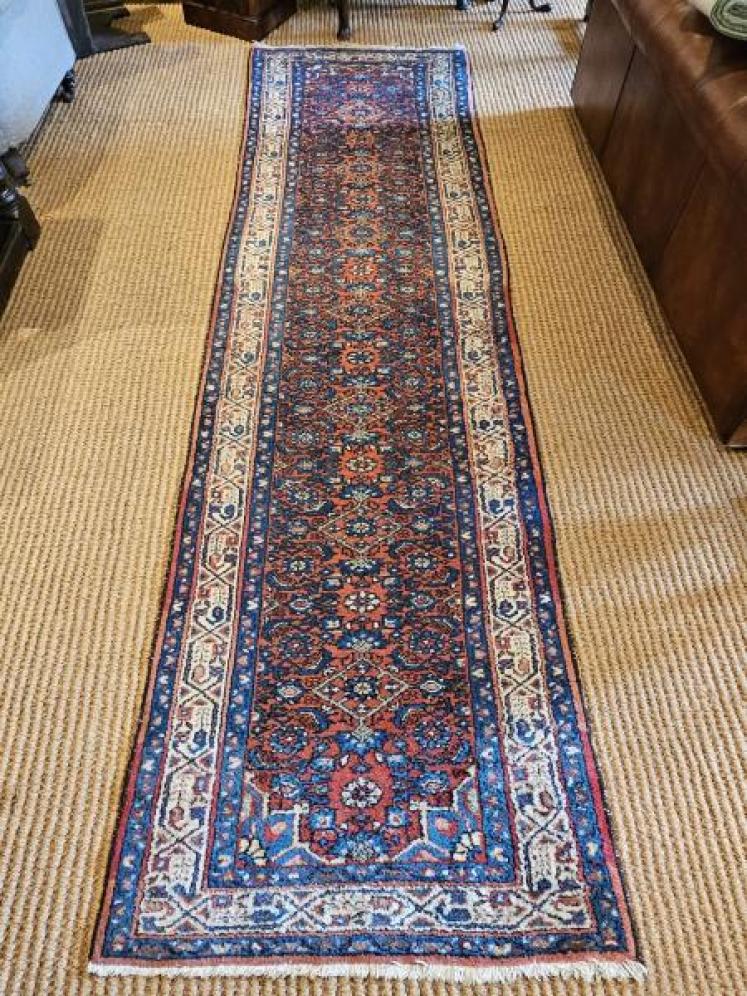 10 foot Persian Pure Wool Runner - Image 1
