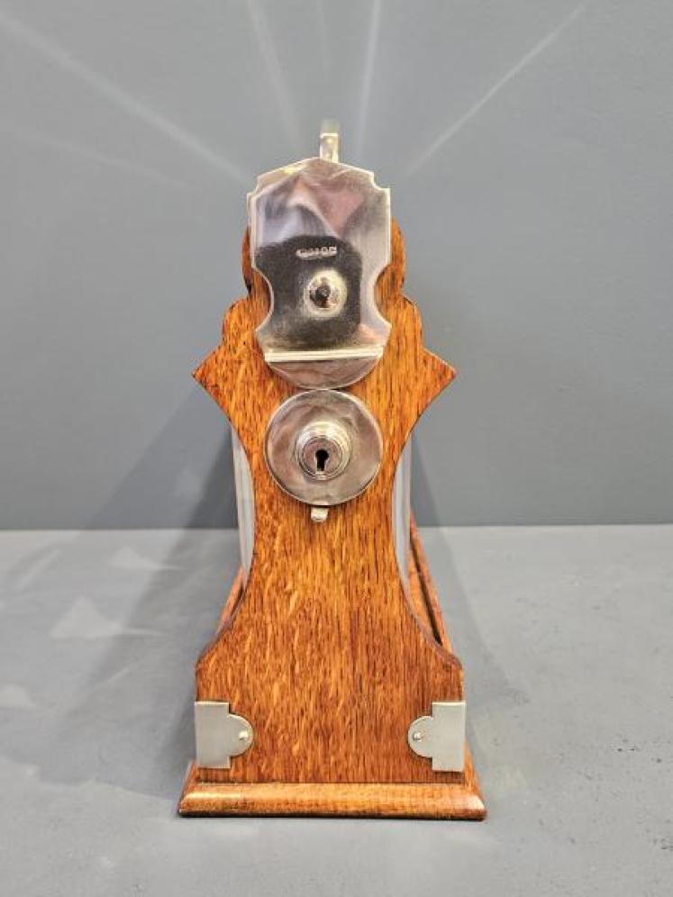 Victorian Oak 3 Bottle Tantalus - Image 5