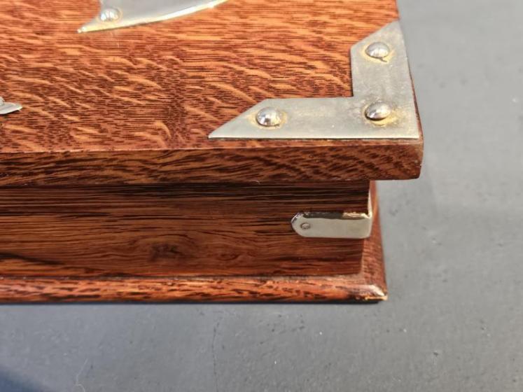 Victorian Oak Humidor Box - Image 4