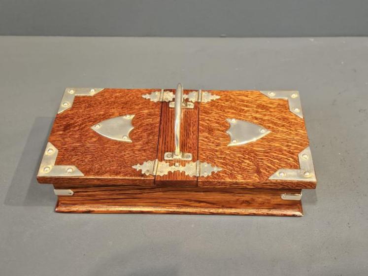 Victorian Oak Humidor Box - Image 6