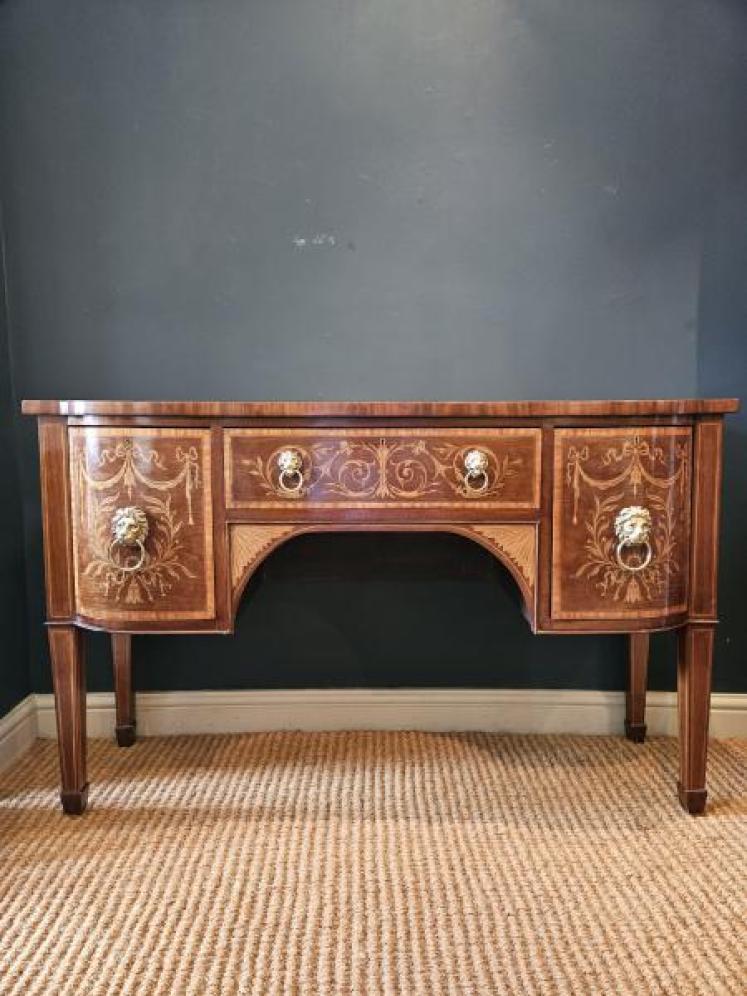 Superb Quality Victorian Edwards & Roberts Sheraton Inlaid Sideboard - Image 1