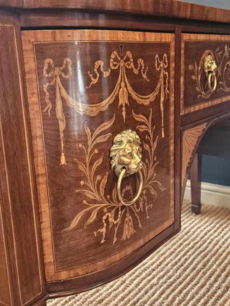 Superb Quality Victorian Edwards & Roberts Sheraton Inlaid Sideboard - Image 6