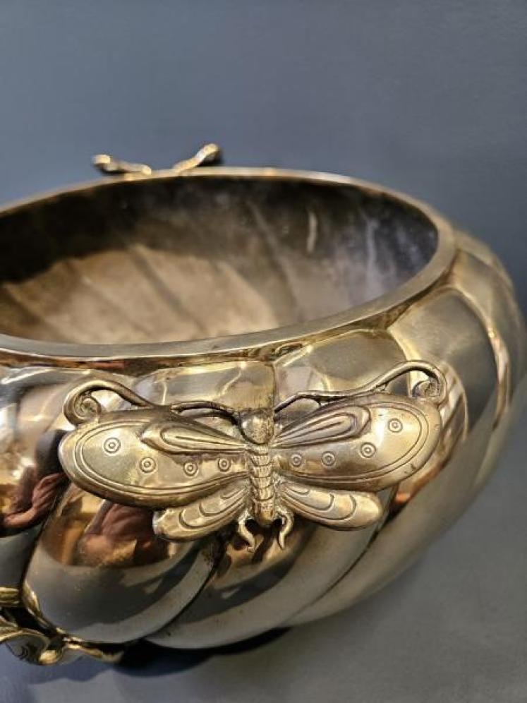 Japanese Cast Bronze Jardiniere - Image 2