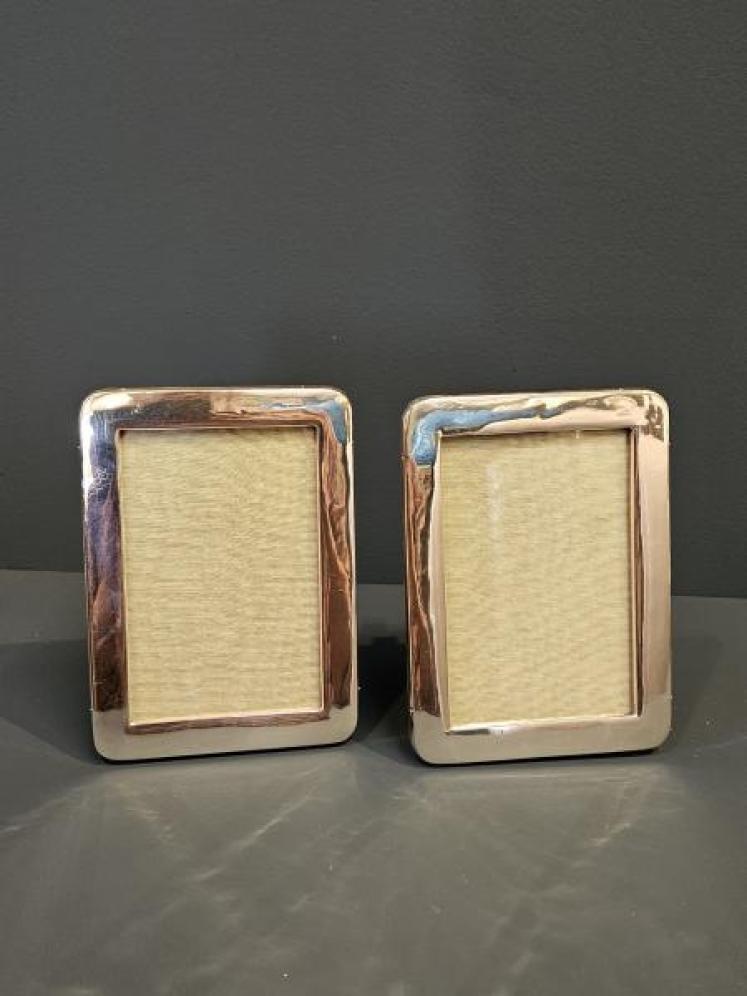 Matching Pair of Silver Photo Frames - Image 1