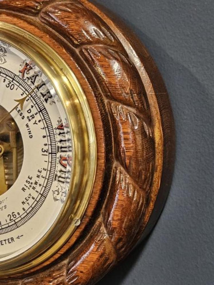 Aitchison & Co Rope Twist Case Skeletonised Barometer - Image 3