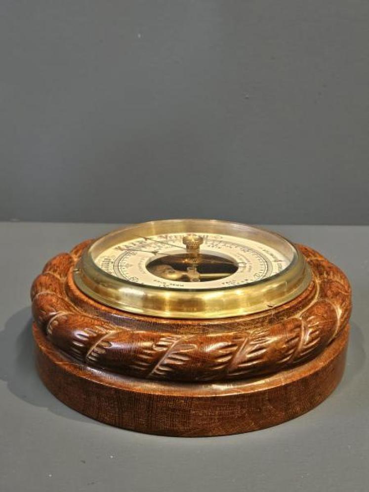 Aitchison & Co Rope Twist Case Skeletonised Barometer - Image 5