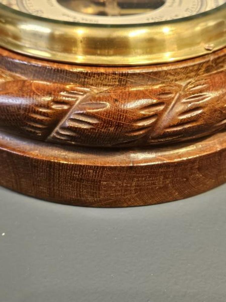 Aitchison & Co Rope Twist Case Skeletonised Barometer - Image 6