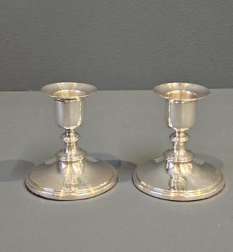 Pair of Victorian Silver Candlesticks
