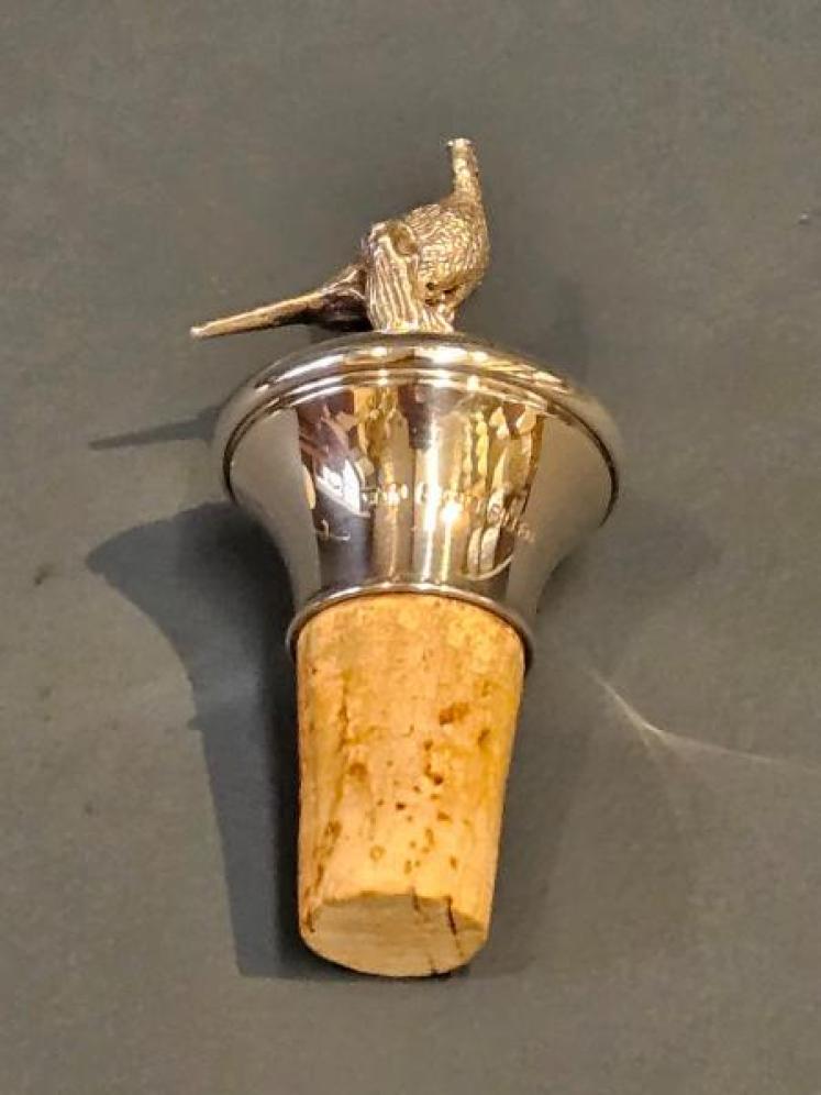 Silver Grouse Topped Bottle Cork - Image 6