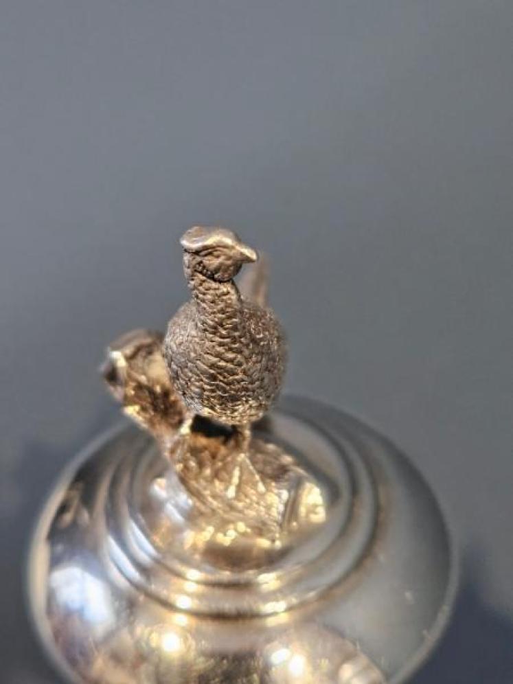 Silver Grouse Topped Bottle Cork - Image 7