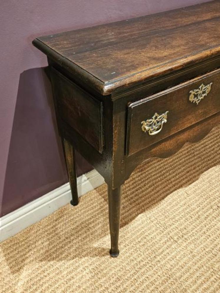 George II Shallow Proportioned Oak Dresser - Image 3