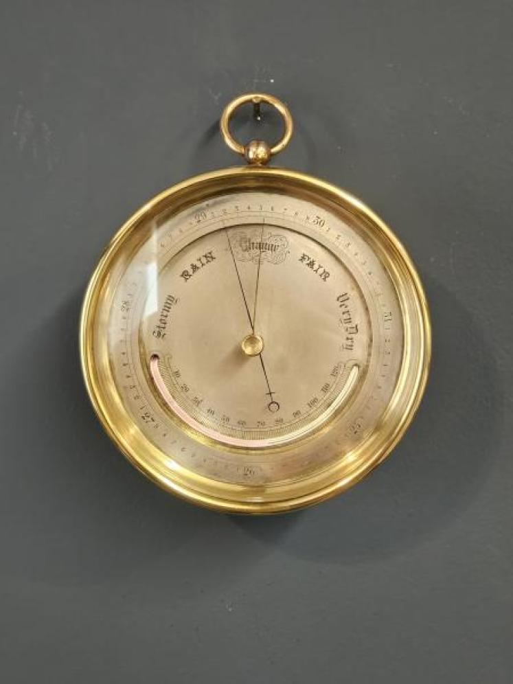 Superior Quality Victorian Marine Barometer in Presentation Case - Image 7